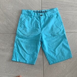 Tommy Hilfiger boys Aqua color Flat Front Shorts